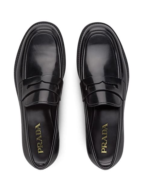 mens prada fur loafers|Prada men's loafers black.